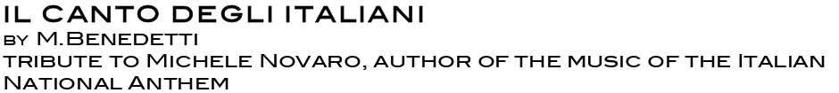il canto degli italiani